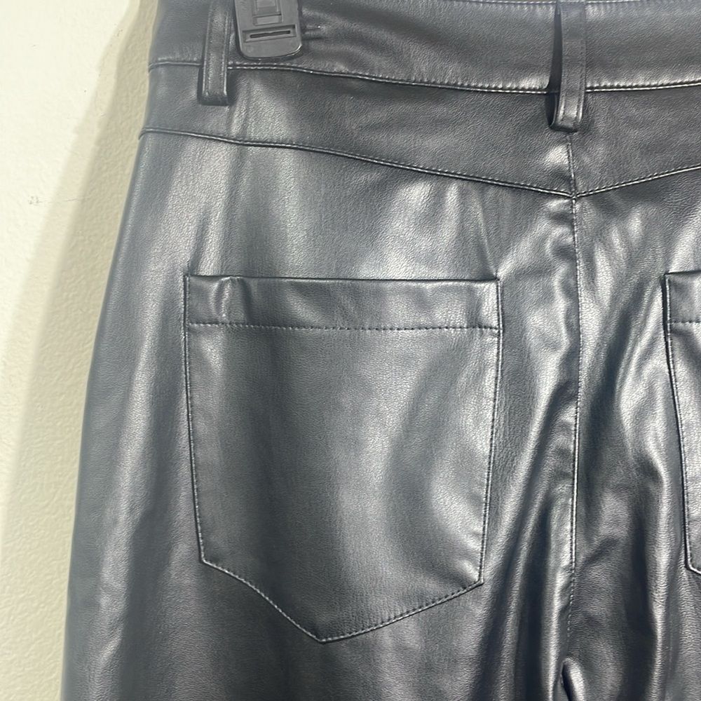 ZARA, faux leather cargo pants, size 36/4 US. - Picture 10 of 12